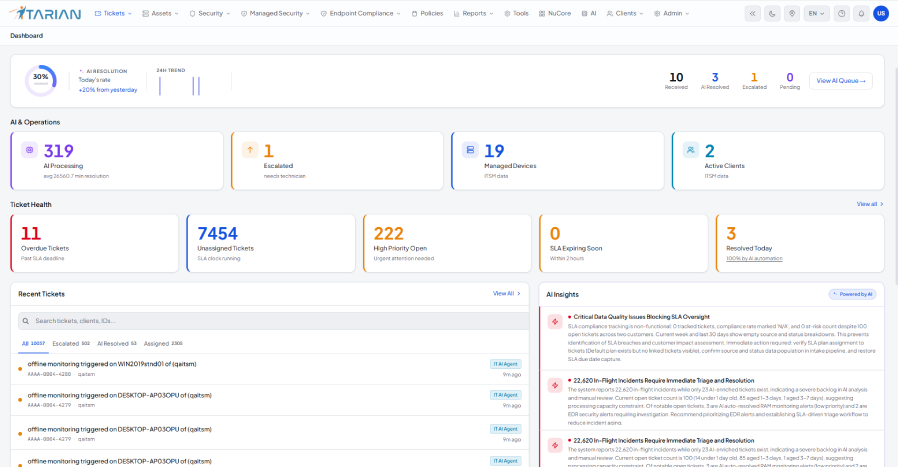 Service Desk — ticket management